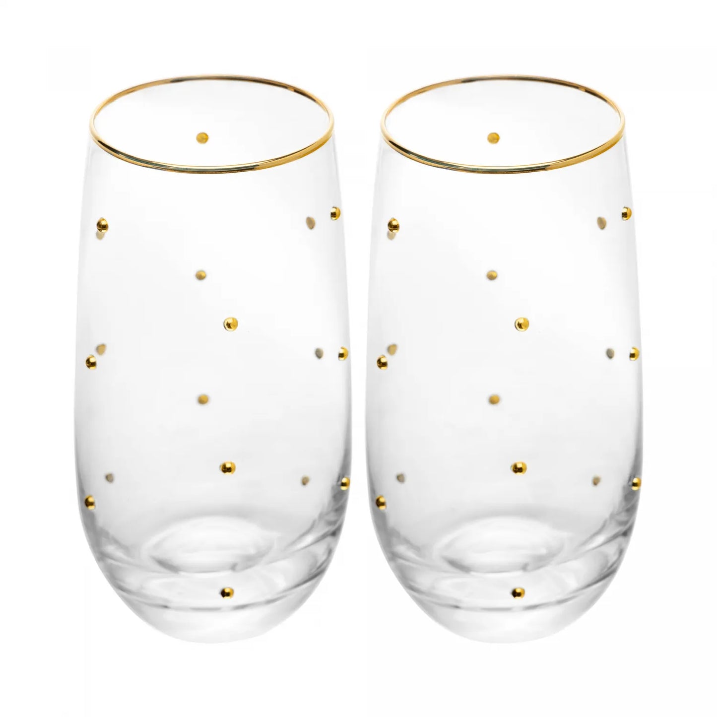 CONJUNTO 2 COPOS P/ AGUA FIO DE OURO