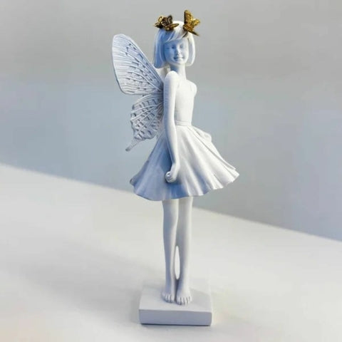 MENINA BORBOLETA EM RESINA