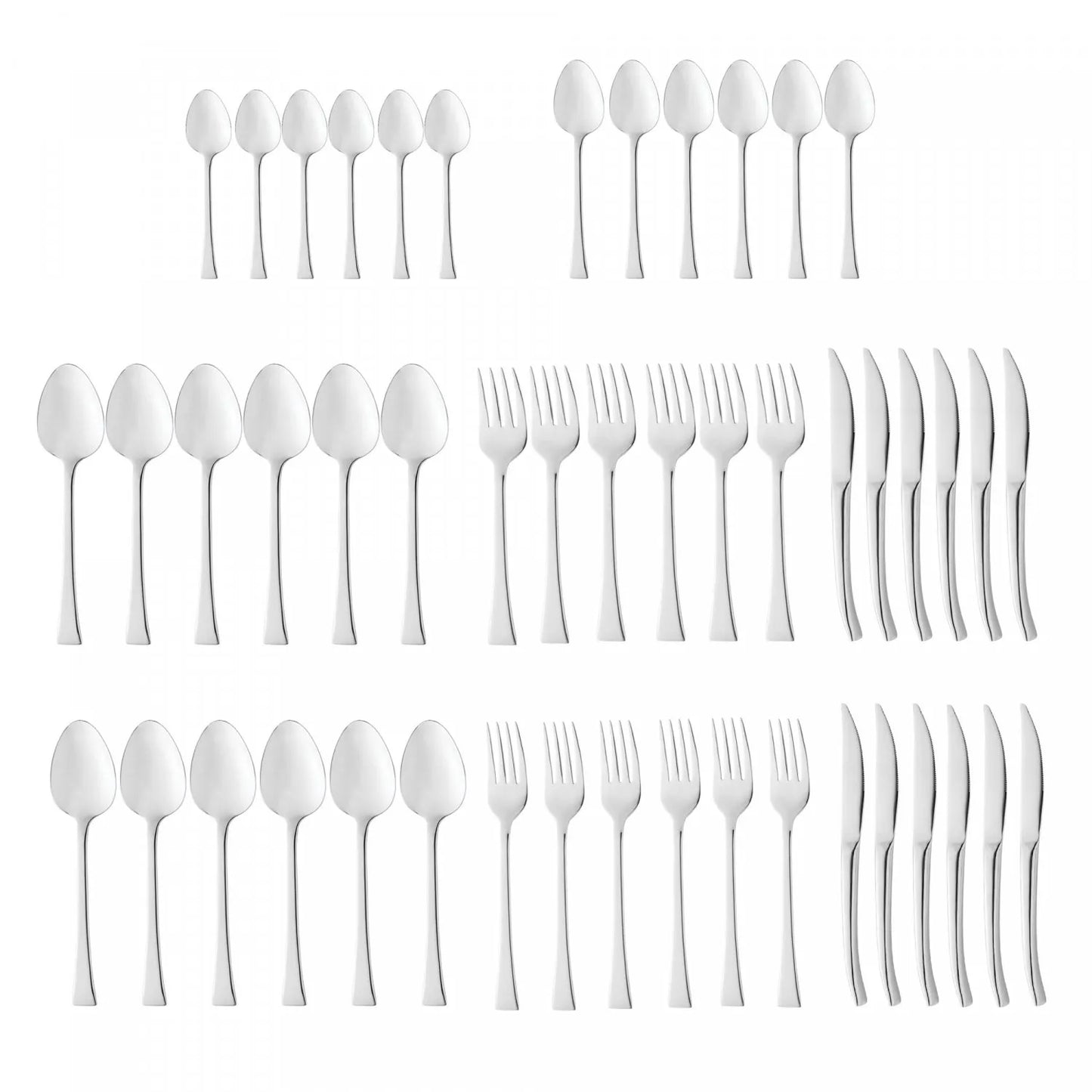 Faqueiro 48 Peças de Aço Inox Berna