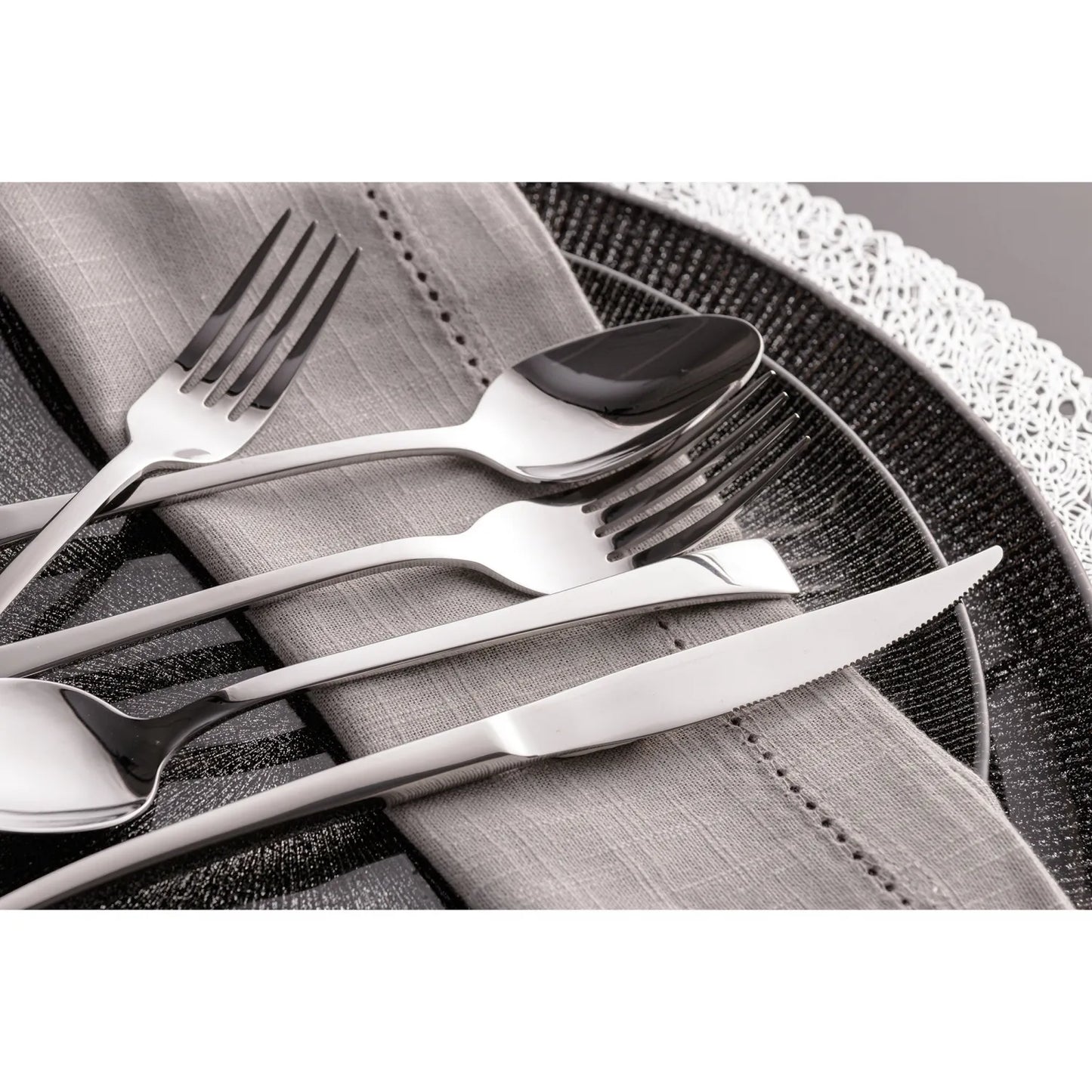 Faqueiro 48 Peças de Aço Inox Berna