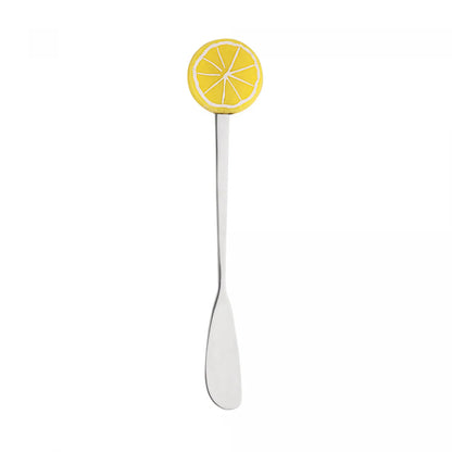 Conjunto 4 Espátulas de Aço Inox Fruit Prata