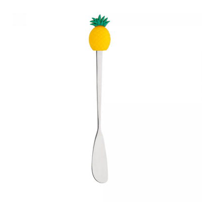 Conjunto 4 Espátulas de Aço Inox Fruit Prata