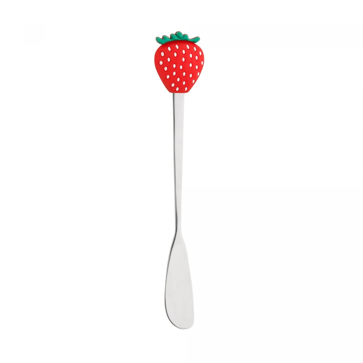 Conjunto 4 Espátulas de Aço Inox Fruit Prata
