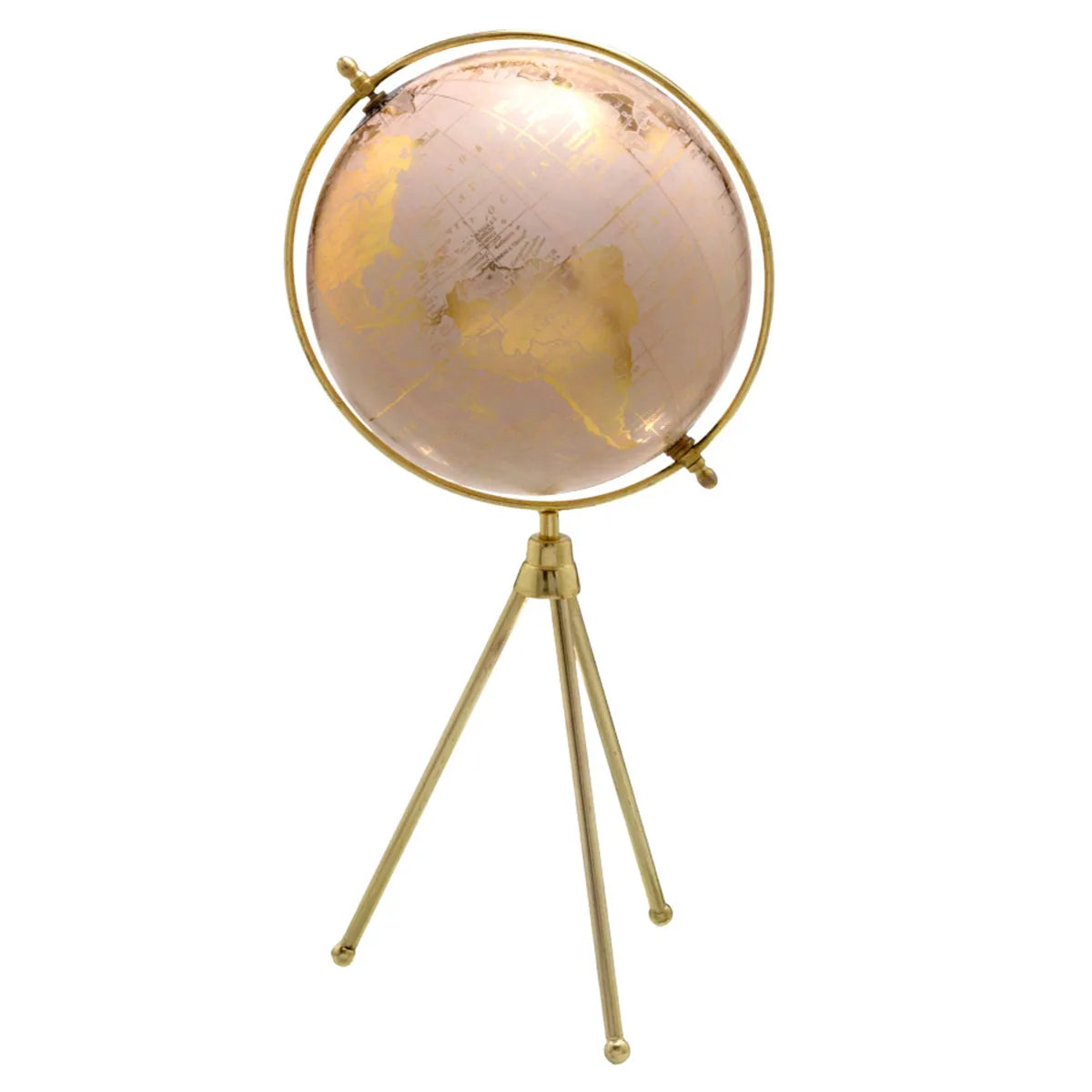 GLOBO DECORATIVO C/ PÉ DOURADO