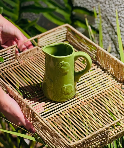 VASO/JARRA DECORATIVO LEMON EM CERÂMICA 14X9,7X14,6 CM