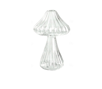 COGUMELO VASO  CLEAR TRANSPARENTE  8X10CM