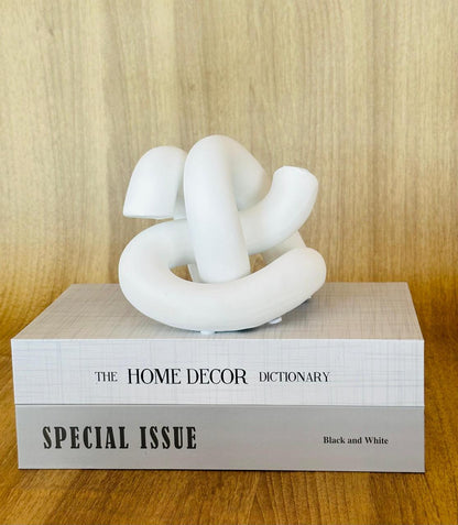ESCULTURA KNOT BRANCA