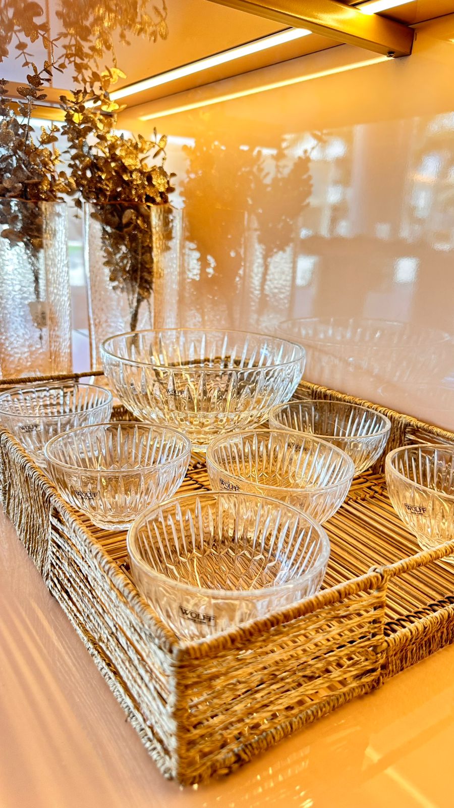 CONJUNTO DE BOWLS DE VIDRO WOLFF