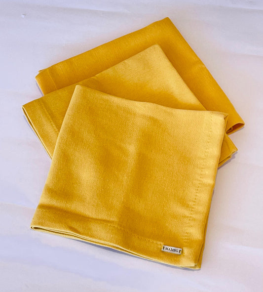 GUARDANAPO DE TECIDO AMARELO MOSTARDA