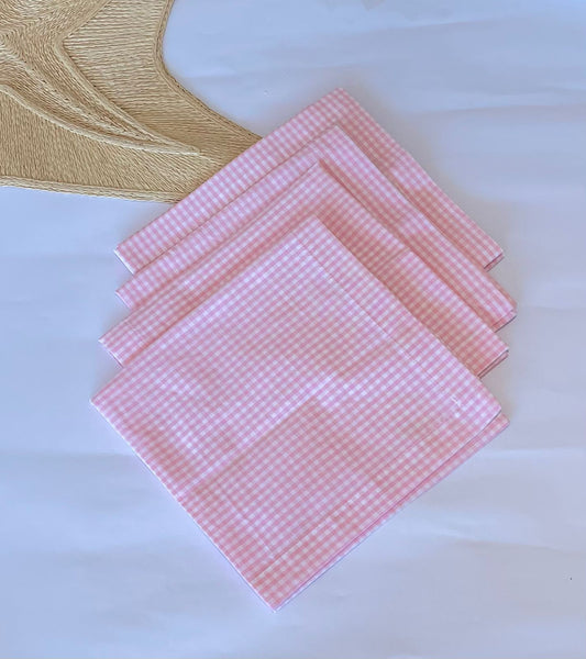GUARDANAPO DE TECIDO VICHY ROSA