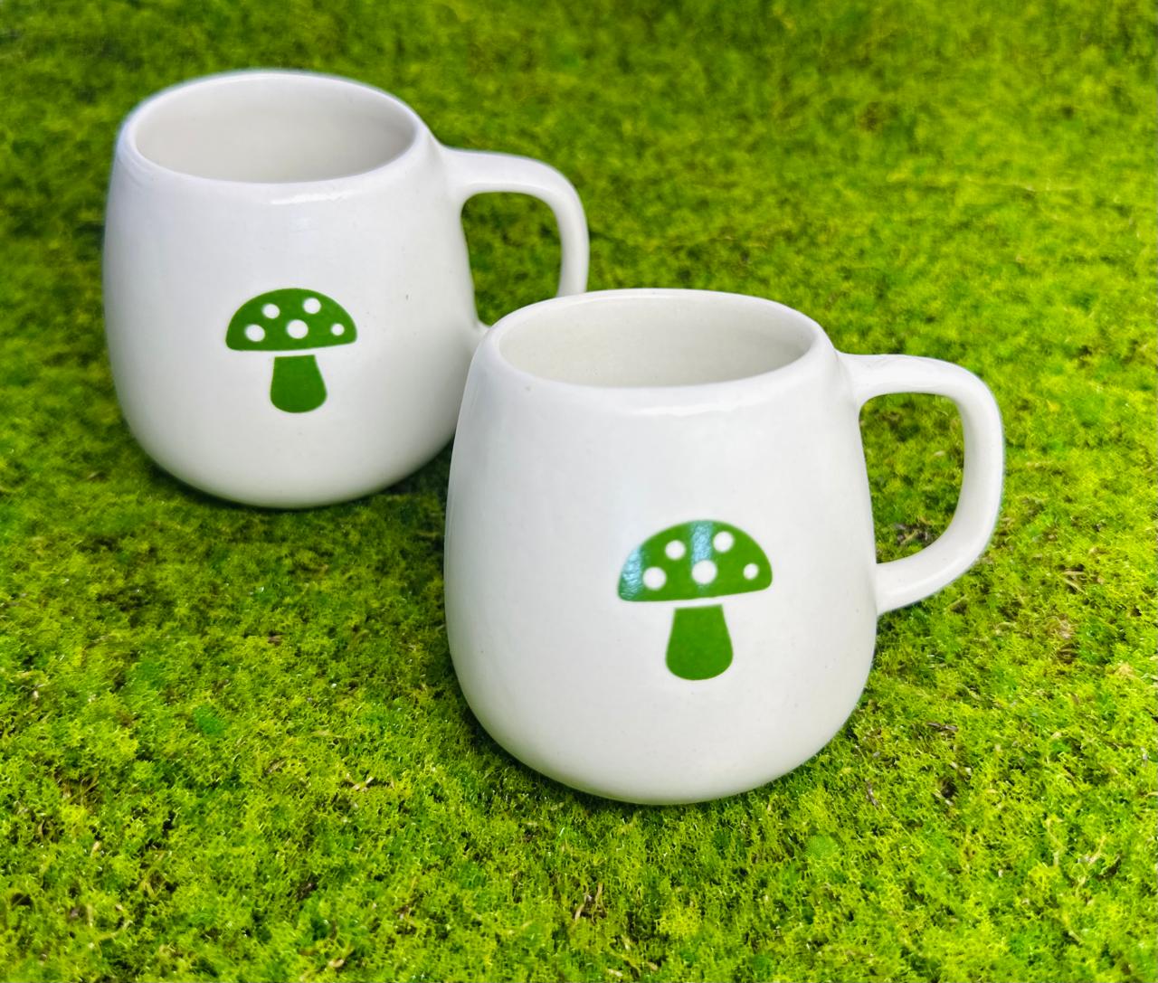 CANECA FOSCA MINI BRANCO COGUMELO