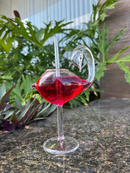 Taça Vidro Flamingo