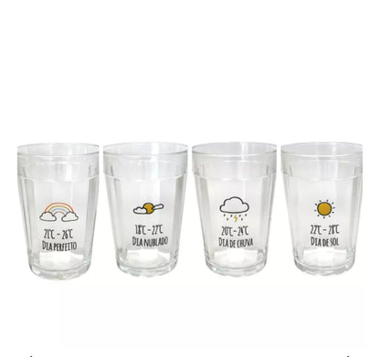 COPO CLIMA TEMPO KIT C/4
