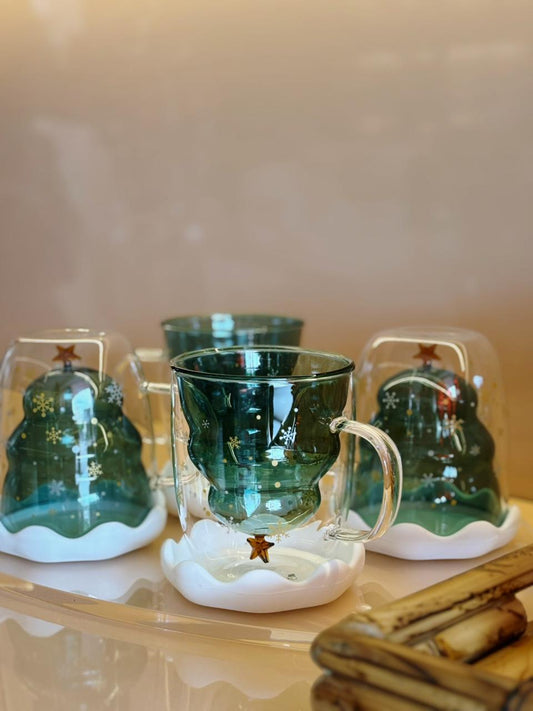 COPO VIDRO DUPLO NATAL