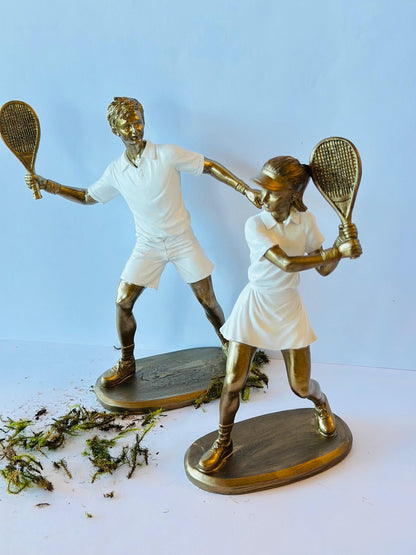 ESCULTURA TENISTA FEMININO