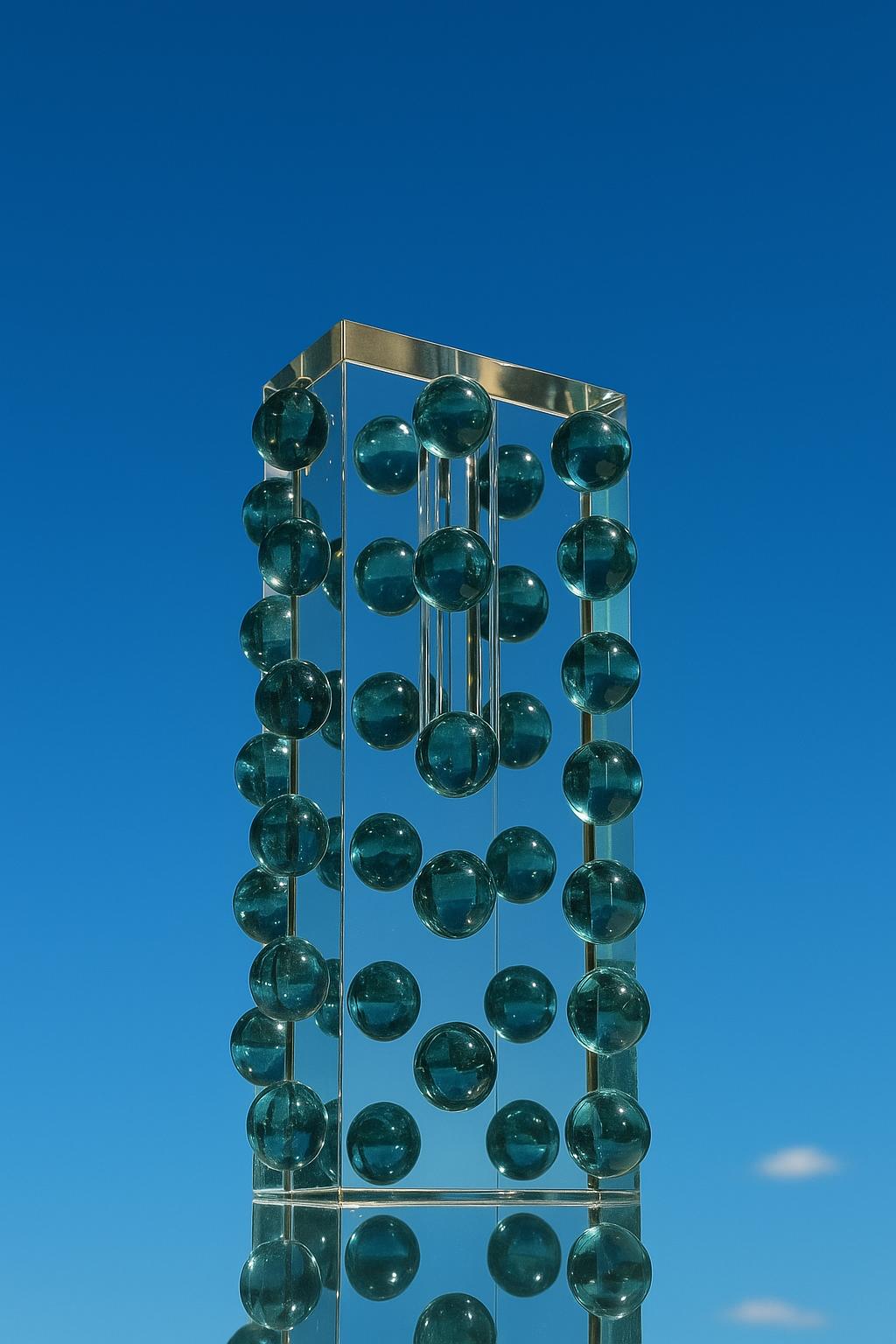 ESCULTURA EM CRISTAL “ESFERAS DE LUZ”