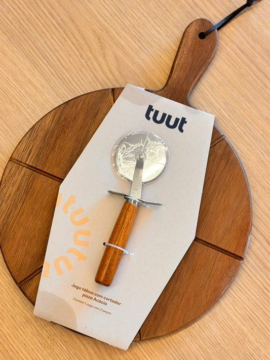 TABUA P/PIZZA COM CORTADOR