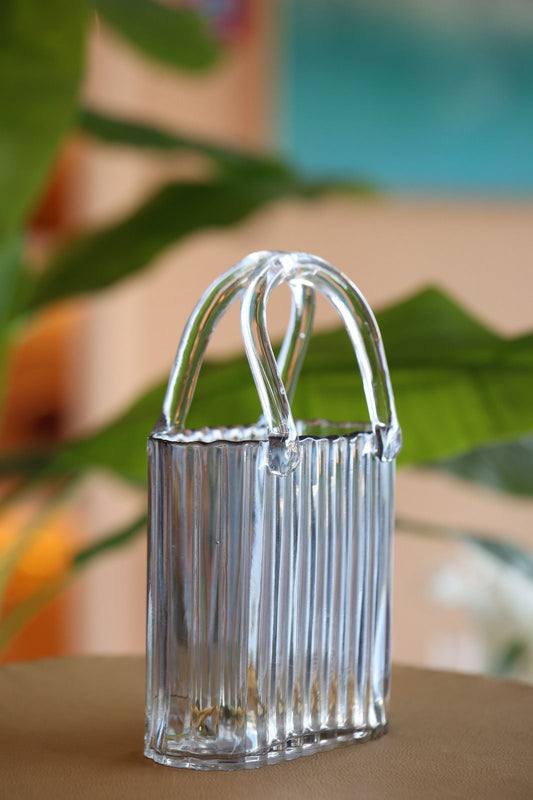 VASO BOLSA VIDRO