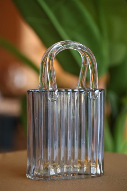 VASO BOLSA VIDRO