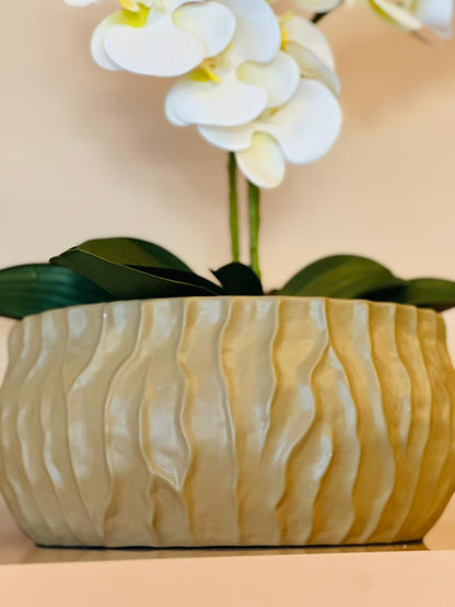 ARRANJO C/ ORQUIDEAS BRANCAS