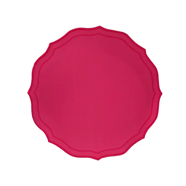 Lugar Americano Com Bordado Pink Impermeável