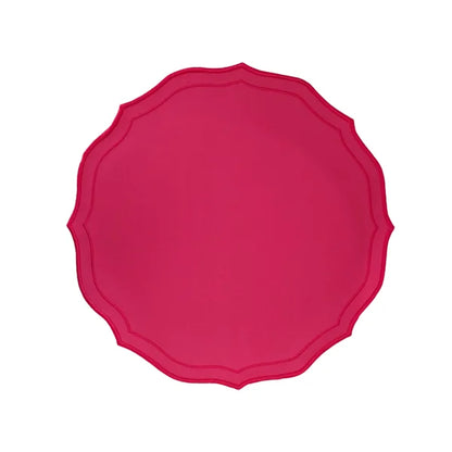 Lugar Americano Com Bordado Pink Impermeável