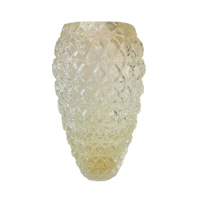 VASO EM CRISTAL MURANO DIAMANTE M CRISTAL COM OURO